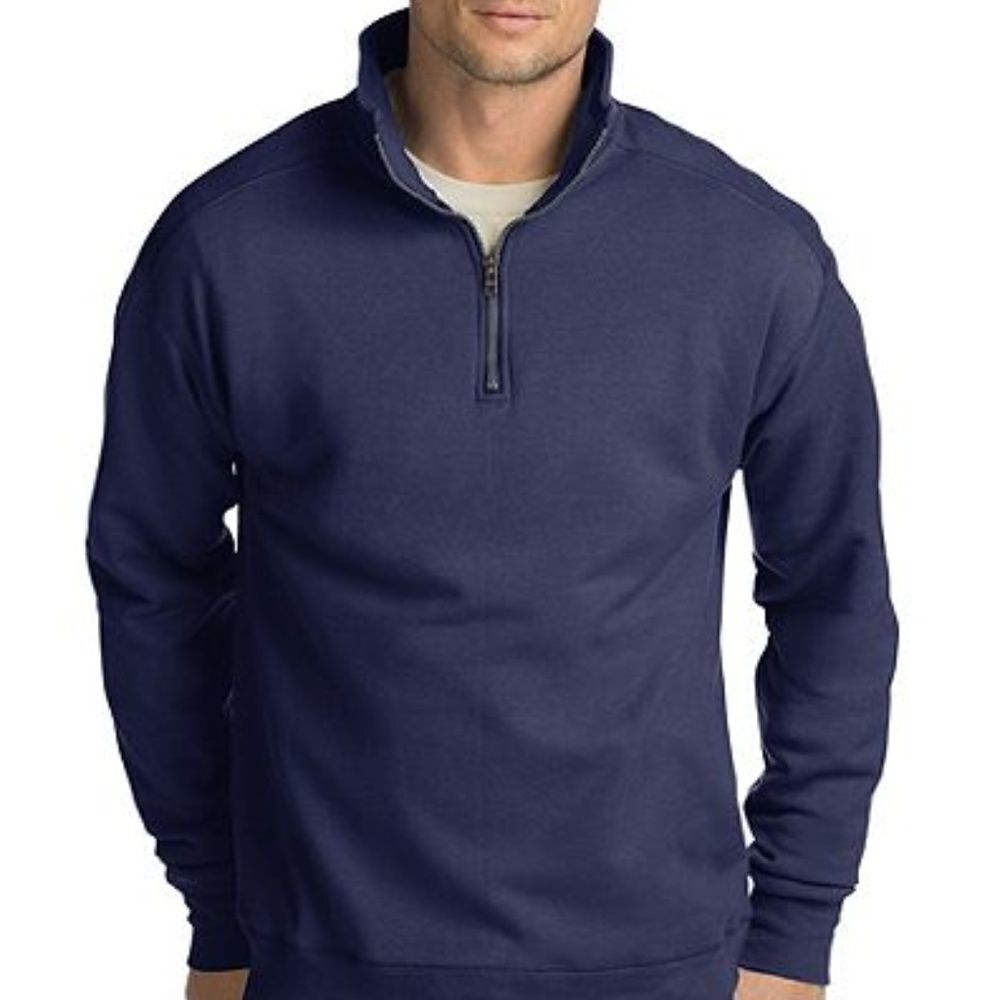 Hanes Nano Premium Navy Quarter Zip